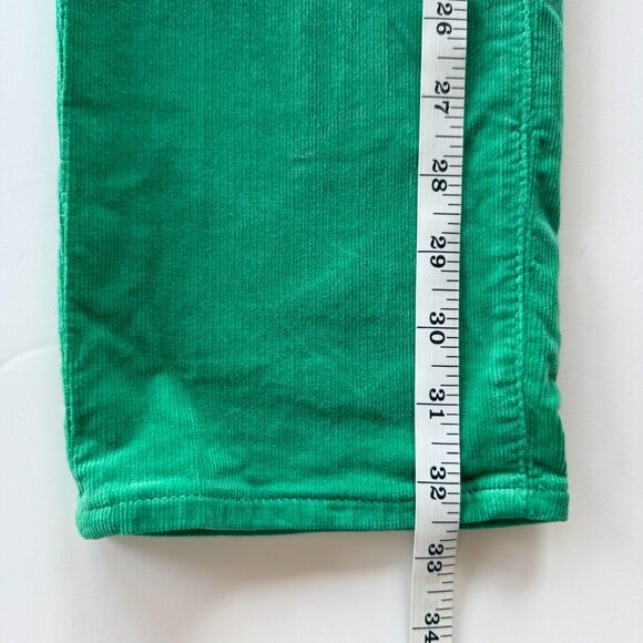 AG Adriano Goldschmied The Stevie Slim Straight Jeans in Green Corduroy Size 28 - Picture 11 of 11